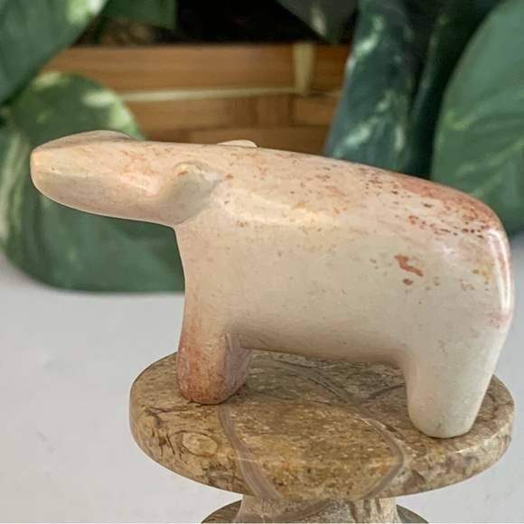 Kisii Soapstone Hand Carved HIPPO Figurine Stone Carving Mini Animal Figure 2.4” - Picture 11 of 14